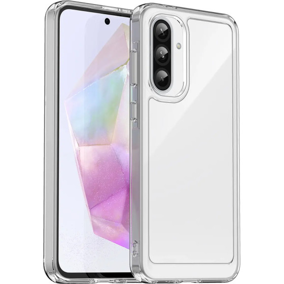 Hurtel Outer Space Case for Samsung Galaxy A26 Cover with Flexible Frame - Transparent - (Outer Space Case Samsung Galaxy A26 Transparent)