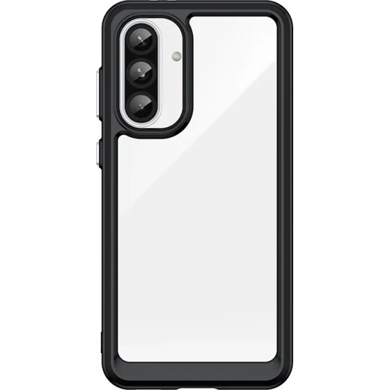 Hurtel Outer Space Case for Samsung Galaxy A36 Cover with Flexible Frame - Black - (Outer Space Case Samsung Galaxy A36 Black)