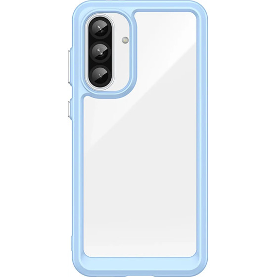 Hurtel Outer Space Case for Samsung Galaxy A36 Cover with Flexible Frame - Blue - (Outer Space Case Samsung Galaxy A36 Blue)