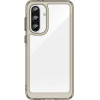 Hurtel Outer Space Case for Samsung Galaxy A36 Cover with Flexible Frame - Semi-Transparent, Black - (Outer Space Case Samsung Galaxy A36 Transparent-black)