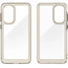 Hurtel Outer Space Case for Samsung Galaxy A36 Cover with Flexible Frame - Semi-Transparent, Black - (Outer Space Case Samsung Galaxy A36 Transparent-black)