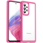 Hurtel Outer Space Case for Samsung Galaxy A53 5G cover with a flexible frame pink