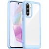 Hurtel Outer Space Case for Samsung Galaxy A56 Cover with Flexible Frame - Blue - (Outer Space Case Samsung Galaxy A56 Blue)