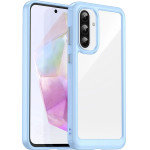 Hurtel Outer Space Case for Samsung Galaxy A56 Cover with Flexible Frame - Blue - (Outer Space Case Samsung Galaxy A56 Blue)