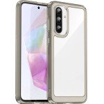 Hurtel Outer Space Case for Samsung Galaxy A56 Cover with Flexible Frame - Semi-Transparent, Black - (Outer Space Case Samsung Galaxy A56 Transparent-black)