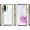 Hurtel Outer Space Case for Samsung Galaxy A56 Cover with Flexible Frame - Semi-Transparent, Black - (Outer Space Case Samsung Galaxy A56 Transparent-black)