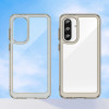 Hurtel Outer Space Case for Samsung Galaxy A56 Cover with Flexible Frame - Semi-Transparent, Black - (Outer Space Case Samsung Galaxy A56 Transparent-black)