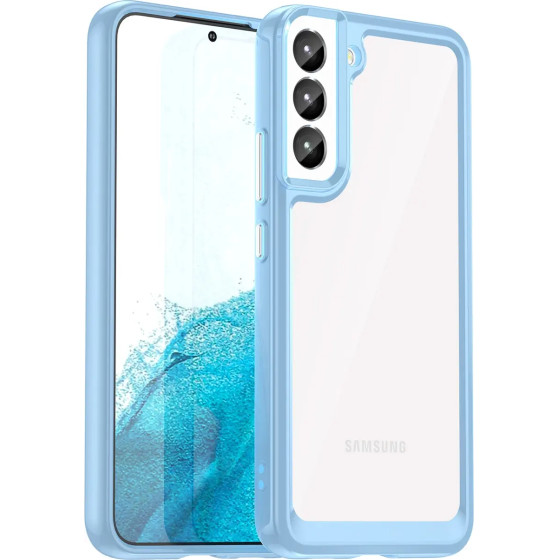 Hurtel Outer Space Case for Samsung Galaxy S23+ cover with a flexible frame blue