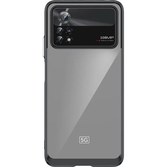 Hurtel Outer Space Case for Xiaomi Poco X4 Pro 5G cover with a flexible frame black