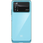 Hurtel Outer Space Case for Xiaomi Poco X4 Pro 5G cover with a flexible frame blue