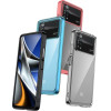 Hurtel Outer Space Case for Xiaomi Poco X4 Pro 5G cover with a flexible frame blue