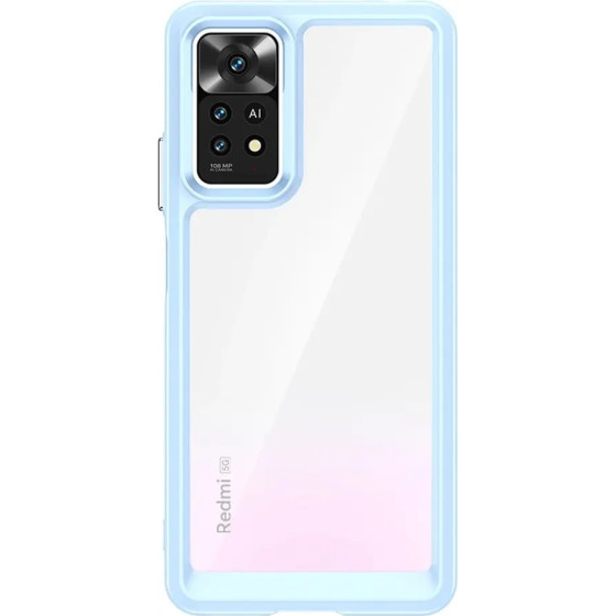 Hurtel Outer Space Case for Xiaomi Poco X5 5G / Redmi Note 12 5G cover with a flexible frame blue - (Outer Space Case Xiaomi Poco X5 Blue)