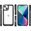 Hurtel Outer Space Case iPhone 14 Plus hard cover with a gel frame black