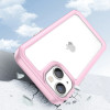 Hurtel Outer Space Case iPhone 14 Plus hard cover with a gel frame pink