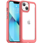 Hurtel Outer Space Case iPhone 14 Plus hard cover with a gel frame red