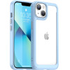 Hurtel Outer Space Case iPhone 14 Plus hard cover with gel frame blue
