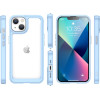 Hurtel Outer Space Case iPhone 14 Plus hard cover with gel frame blue