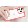 Hurtel Outer Space Case iPhone 14 Pro hard cover with a gel frame red