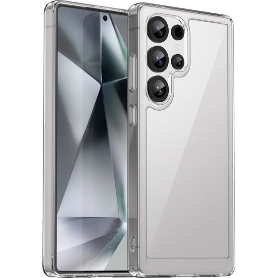 Hurtel Outer Space Case Silicone Case with Gel Frame for Samsung Galaxy S25 Ultra - Transparent - (Outer Space Case Samsung Galaxy S25 Ultra Transparent)