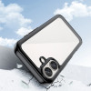 Hurtel Outer Space Case with Gel Frame for iPhone 16 - Black - (Outer Space Case iPhone 16 black)