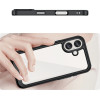 Hurtel Outer Space Case with Gel Frame for iPhone 16 - Black - (Outer Space Case iPhone 16 black)