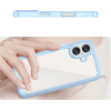 Hurtel Outer Space Case with Gel Frame for iPhone 16 - Blue - (Outer Space Case iPhone 16 blue)