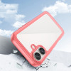 Hurtel Outer Space Case with Gel Frame for iPhone 16 - Red - (Outer Space Case iPhone 16 red)