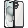 Hurtel Outer Space Case with Gel Frame for iPhone 16 Plus - Black - (Outer Space Case iPhone 16 Plus black)
