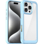Hurtel Outer Space Case with Gel Frame for iPhone 16 Pro - Blue - (Outer Space Case iPhone 16 Pro blue)