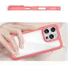 Hurtel Outer Space Case with Gel Frame for iPhone 16 Pro - Red - (Outer Space Case iPhone 16 Pro red)