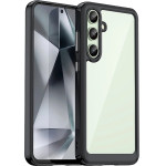 Hurtel Outer Space Case with Gel Frame for Samsung Galaxy S24 FE - Black - (Outer Space Case Samsung Galaxy S24 FE Black)