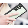 Hurtel Outer Space Case with Gel Frame for Samsung Galaxy S24 FE - Black - (Outer Space Case Samsung Galaxy S24 FE Black)