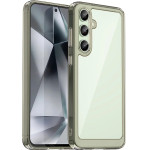 Hurtel Outer Space Case with Gel Frame for Samsung Galaxy S24 FE - Clear Black - (Outer Space Case Samsung Galaxy S24 FE Transparent-black)