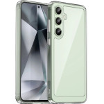 Hurtel Outer Space Case with Gel Frame for Samsung Galaxy S24 FE - Transparent - (Outer Space Case Samsung Galaxy S24 FE Transparent)