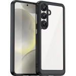 Hurtel Outer Space Case with Gel Frame for Samsung Galaxy S25 - Black - (Outer Space Case Samsung Galaxy S25 Black)