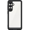 Hurtel Outer Space Case with Gel Frame for Samsung Galaxy S25 - Black - (Outer Space Case Samsung Galaxy S25 Black)