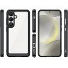 Hurtel Outer Space Case with Gel Frame for Samsung Galaxy S25 - Black - (Outer Space Case Samsung Galaxy S25 Black)
