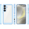 Hurtel Outer Space Case with Gel Frame for Samsung Galaxy S25 - Blue - (Outer Space Case Samsung Galaxy S25 Blue)