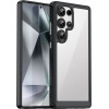 Hurtel Outer Space Case with Gel Frame for Samsung Galaxy S25 Ultra - Black - (Outer Space Case Samsung Galaxy S25 Ultra Black)