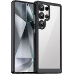 Hurtel Outer Space Case with Gel Frame for Samsung Galaxy S25 Ultra - Black - (Outer Space Case Samsung Galaxy S25 Ultra Black)