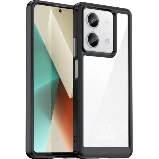 Hurtel Outer Space Case with gel frame for Xiaomi Redmi Note 13 Pro - black - (Outer Space Redmi Note 13 Pro - Black)