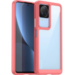 Hurtel Outer Space Case Xiaomi Poco F4 5G cover with a flexible frame red