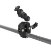 Hurtel Phone and sports camera holder with clamp - (Mobile phone and action camera mount set with clip)