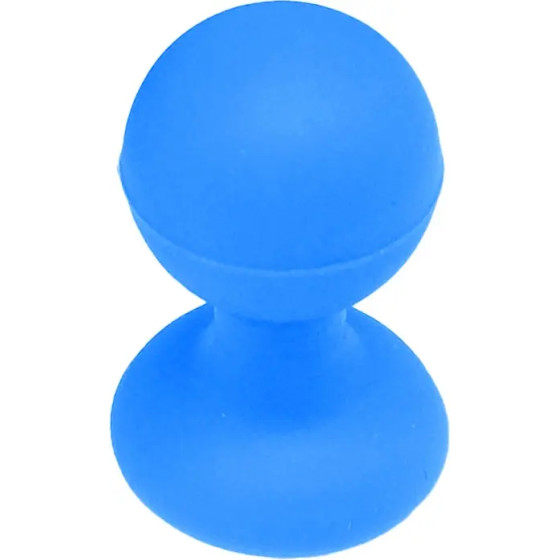 Hurtel Phone holder with a round head - blue - (Silicone round head holder for mobile blue)