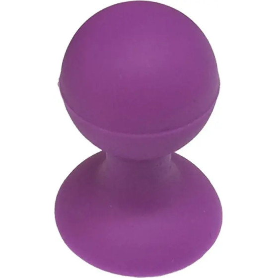 Hurtel Phone holder with a round head - purple - (Silicone round head holder for mobile purple)