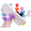 Hurtel Phone holder with a round head - purple - (Silicone round head holder for mobile purple)