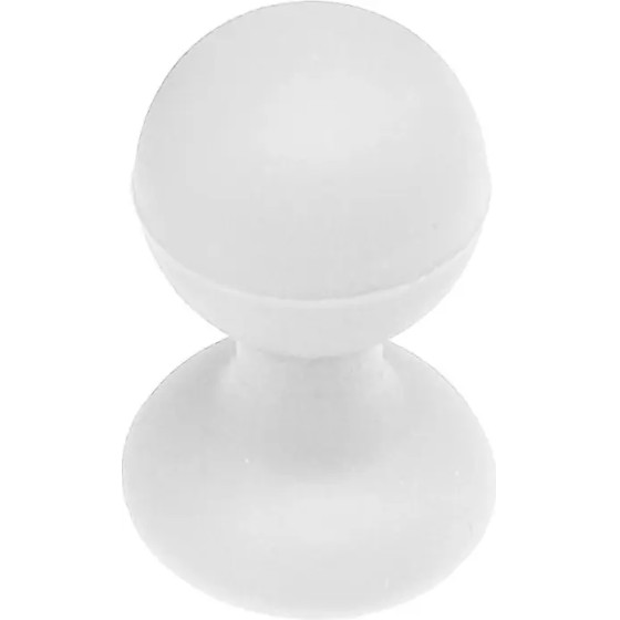 Hurtel Phone holder with a round head - white - (Silicone round head holder for mobile white)