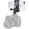 Hurtel Phone/Sports Camera Holder with Adapter - Black - (Cold shoe camera mount)