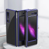 Hurtel Plating Case hard case Electroplating frame Cover for Samsung Galaxy Fold blue - (Plating Samsung Galaxy Fold Blue)