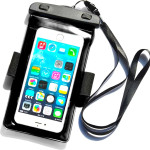 Hurtel PVC waterproof armband phone case - black - (Waterproof Armband Case 180*105mm black)